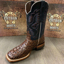 Load image into Gallery viewer, MEN'S RODEO COWBOY ALLIGATOR NECK BOOTS GENUINE LEATHER WESTERN SQUARE TOE - Ole Misc.