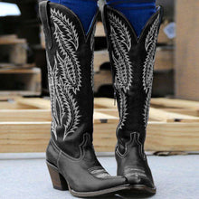 Load image into Gallery viewer, Women Ladies Cowgirl Cowboy Boots Ladies Knee High Block Heel Western Shoes Size - Ole Misc.