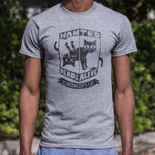 Load image into Gallery viewer, Schrodinger's Cat Wanted Dead And Alive T-Shirt (Mens) - Ole Misc.