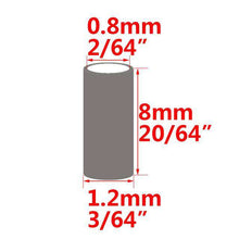 Load image into Gallery viewer, 100pcs Black Round Copper Fishing Tube Fishing Wire Pipe Crimp Sleeves Connector Fishing Line Accessories Tool - Ole Misc.