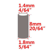 Load image into Gallery viewer, 100pcs Black Round Copper Fishing Tube Fishing Wire Pipe Crimp Sleeves Connector Fishing Line Accessories Tool - Ole Misc.