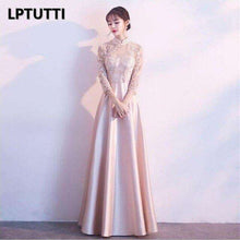 Load image into Gallery viewer, LPTUTTI Satin Appliques Plus Size New For Women Elegant Date Ceremony Party Prom Gown Formal Gala Luxury Long Evening Dresses 14 - Ole Misc.