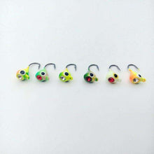 Load image into Gallery viewer, Fish 6Pcs 15mm Lead Head Hook Bait Jigging Fishing Tackle Winter Ice Fishing Hook Lure Mini Metal Bait - Ole Misc.