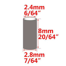 Load image into Gallery viewer, 100pcs Black Round Copper Fishing Tube Fishing Wire Pipe Crimp Sleeves Connector Fishing Line Accessories Tool - Ole Misc.