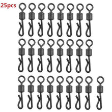Load image into Gallery viewer, 75pcs/lot Large Long Body Q Shaped Black Quick Change Swivels For Carp Fishing Size 4# Fishing Terminal Tackle Accessories pesca - Ole Misc.
