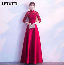 Load image into Gallery viewer, LPTUTTI Satin Appliques Plus Size New For Women Elegant Date Ceremony Party Prom Gown Formal Gala Luxury Long Evening Dresses 14 - Ole Misc.