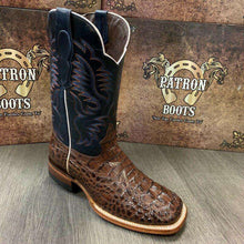 Load image into Gallery viewer, MEN'S RODEO COWBOY ALLIGATOR NECK BOOTS GENUINE LEATHER WESTERN SQUARE TOE - Ole Misc.
