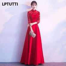 Load image into Gallery viewer, LPTUTTI Satin Appliques Plus Size New For Women Elegant Date Ceremony Party Prom Gown Formal Gala Luxury Long Evening Dresses 14 - Ole Misc.