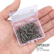 Load image into Gallery viewer, DONQL Spring Fishing Hooks 10/20/50pcs Set Barbed Swivel Jig Carp Hook Single Circle Fishhook Fly Fishing Accessories Tackle - Ole Misc.