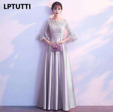 Load image into Gallery viewer, LPTUTTI Satin Appliques Plus Size New For Women Elegant Date Ceremony Party Prom Gown Formal Gala Luxury Long Evening Dresses 14 - Ole Misc.