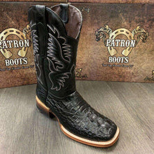 Load image into Gallery viewer, MEN'S RODEO COWBOY ALLIGATOR NECK BOOTS GENUINE LEATHER WESTERN SQUARE TOE - Ole Misc.