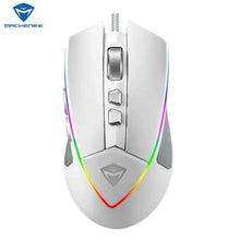 Load image into Gallery viewer, Machenike M5 mouse save power game RGB macro definition optical rail notebook desktop computer  gaming mouse  black / white - Ole Misc.