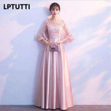 Load image into Gallery viewer, LPTUTTI Satin Appliques Plus Size New For Women Elegant Date Ceremony Party Prom Gown Formal Gala Luxury Long Evening Dresses 14 - Ole Misc.