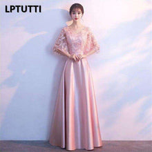 Load image into Gallery viewer, LPTUTTI Satin Appliques Plus Size New For Women Elegant Date Ceremony Party Prom Gown Formal Gala Luxury Long Evening Dresses 14 - Ole Misc.