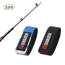 Load image into Gallery viewer, 6 Pcs Fishing Belt Strap Sleeve Fishing Pole Tie Wrapping Band Pack with Elastic Carp Fishing Rod Belt - Ole Misc.