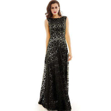 Load image into Gallery viewer, Dressv daffodil long evening dress cheap scoop neck appliques backless a line wedding party formal dress evening dresses - Ole Misc.
