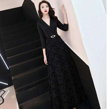 Load image into Gallery viewer, weiyin Wiine Red Evening Dress 2019 Elegant Lace Evening Gowns Long Formal Evening Dress Styles Women Prom Party Dresses WY1341 - Ole Misc.