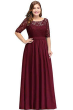Load image into Gallery viewer, Plus Size Long Evening Dress 2019 Elegant Mermaid Formal Dress Evening Gown Sleeve Lace Applique Robe de Soiree Party Vestidos - Ole Misc.