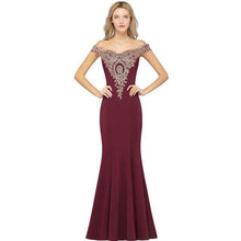 Load image into Gallery viewer, Royal Blue Long Evening Dress 2019 Applique Mermaid Formal Dress Evening Gown Off The Shoulder robe de soiree Party Vestidos - Ole Misc.