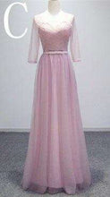 Load image into Gallery viewer, hot sale 2019 blush tulle ball gown classy women elegant dress sexy party bridesmaid pageant dresses for wedding occasions H3439 - Ole Misc.