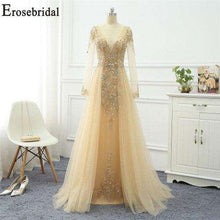 Load image into Gallery viewer, Erosebridal Beaded Dress Elegant Evening Dress Long 2019 Sleeveless Long Formal Dress Evening Gown for Women - Ole Misc.