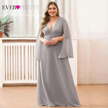 Load image into Gallery viewer, Plus Size Green Evening Dresses Ever Pretty EZ07948 A Line V Neck Appliques Elegant Women Formal Dresses For Party Abendkleider - Ole Misc.