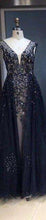 Load image into Gallery viewer, Erosebridal Beaded Dress Elegant Evening Dress Long 2019 Sleeveless Long Formal Dress Evening Gown for Women - Ole Misc.