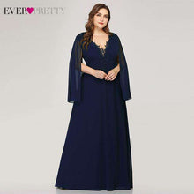 Load image into Gallery viewer, Plus Size Green Evening Dresses Ever Pretty EZ07948 A Line V Neck Appliques Elegant Women Formal Dresses For Party Abendkleider - Ole Misc.