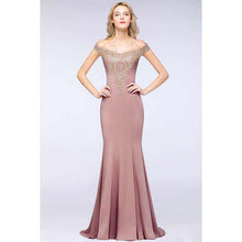 Load image into Gallery viewer, Royal Blue Long Evening Dress 2019 Applique Mermaid Formal Dress Evening Gown Off The Shoulder robe de soiree Party Vestidos - Ole Misc.