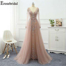 Load image into Gallery viewer, Erosebridal Beaded Dress Elegant Evening Dress Long 2019 Sleeveless Long Formal Dress Evening Gown for Women - Ole Misc.