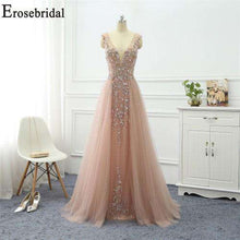 Load image into Gallery viewer, Erosebridal Beaded Dress Elegant Evening Dress Long 2019 Sleeveless Long Formal Dress Evening Gown for Women - Ole Misc.