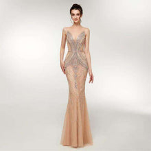 Load image into Gallery viewer, JaneVini Luxury Beading Tulle Long Dresses 2 - Ole Misc.
