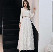 Load image into Gallery viewer, weiyin Wiine Red Evening Dress 2019 Elegant Lace Evening Gowns Long Formal Evening Dress Styles Women Prom Party Dresses WY1341 - Ole Misc.