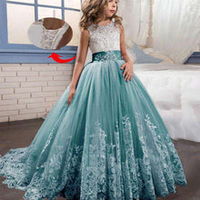 Load image into Gallery viewer, Girl Dresses for Weddings Pageant Dresses for Kids Prom Dress up for the Holy Communion Dresses for Girls Lace Pearls - Ole Misc.
