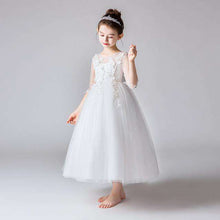 Load image into Gallery viewer, Flower Girl Party Banquet Fall and Winter Knitted Wool Dresses Floor Length Girls Pageant Dresses Wedding Party Dress vestidos - Ole Misc.