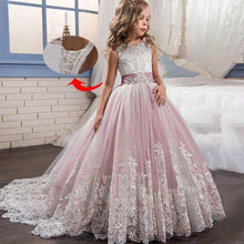 Load image into Gallery viewer, Girl Dresses for Weddings Pageant Dresses for Kids Prom Dress up for the Holy Communion Dresses for Girls Lace Pearls - Ole Misc.
