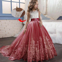 Load image into Gallery viewer, Girl Dresses for Weddings Pageant Dresses for Kids Prom Dress up for the Holy Communion Dresses for Girls Lace Pearls - Ole Misc.