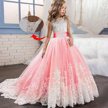 Load image into Gallery viewer, Girl Dresses for Weddings Pageant Dresses for Kids Prom Dress up for the Holy Communion Dresses for Girls Lace Pearls - Ole Misc.