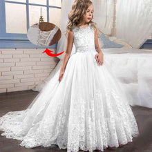 Load image into Gallery viewer, Girl Dresses for Weddings Pageant Dresses for Kids Prom Dress up for the Holy Communion Dresses for Girls Lace Pearls - Ole Misc.