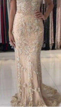 Load image into Gallery viewer, Pink  Sexy Elegant Evening Dresses 2019 Lace  Pears Diamond Mermaid Formal Evening Dress Real Photo LA6355 - Ole Misc.