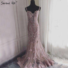 Load image into Gallery viewer, Pink  Sexy Elegant Evening Dresses 2019 Lace  Pears Diamond Mermaid Formal Evening Dress Real Photo LA6355 - Ole Misc.