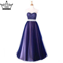 Load image into Gallery viewer, Robe De Soiree Long A Line Evening Dress Long Mazarine Sleeveless Tulle Formal Evening Dress 2019 Serene Hill - Ole Misc.