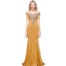 Load image into Gallery viewer, Royal Blue Long Evening Dress 2019 Applique Mermaid Formal Dress Evening Gown Off The Shoulder robe de soiree Party Vestidos - Ole Misc.
